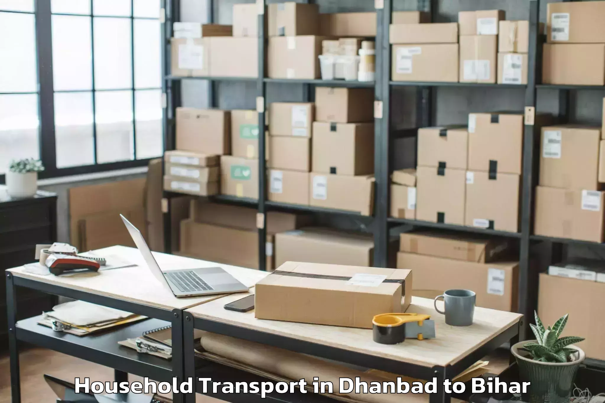 Trusted Dhanbad to Darbhanga Household Transport